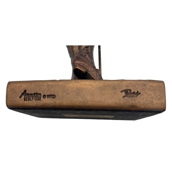 Vtg Austin Sculpture '90 Female Golfer Statue Bridie Bronze A. Daniel artist 16" - Picture 3 of 7